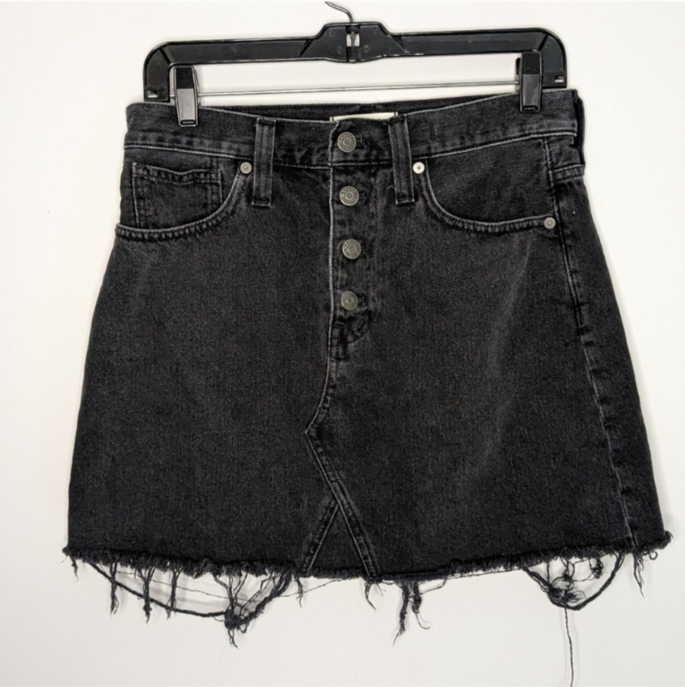 Madewell Rigid Denim A-Line Mini Skirt